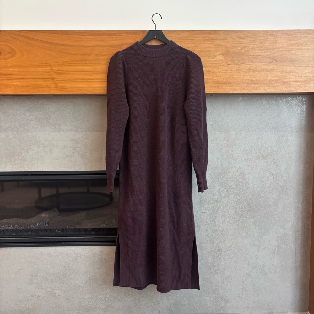 & Other Stories Deep Purple Midi Dress